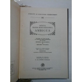 SFANTUL  MAXIM  MARTURISITORUL  AMBIGUA -  PSB 80 